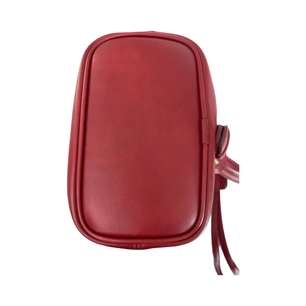 Coach 4162 Vintage Red Leather Slim Backpack USA Made Brass Hardware 1987 - Picture 6 of 15